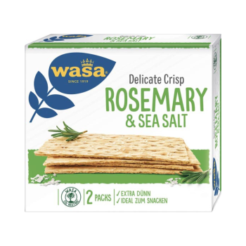 Wasa Delicate Crisp Rosmarin & Salz, Knäckebrot, 190 Gramm